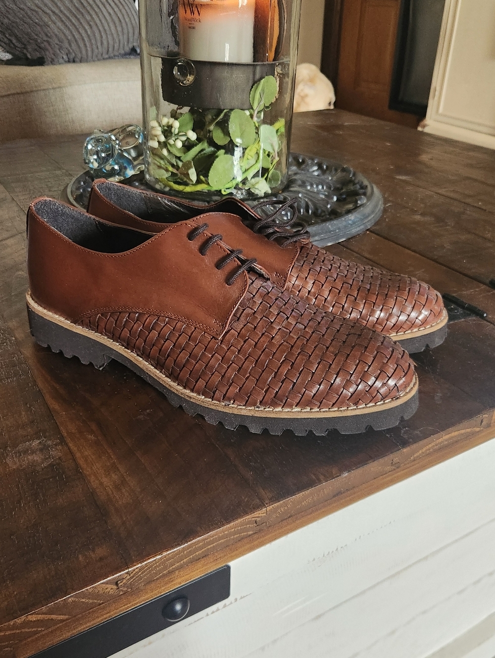 New! Sheridan Mia Leather Woven Loafer Women's Size 11.